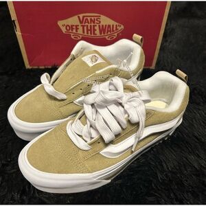 VANS Kanu Stack nostalgia cornstalk suede platform lace up shoes sneakers sz 8.5